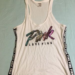 VS Pink Multicolored Bling Tank Top